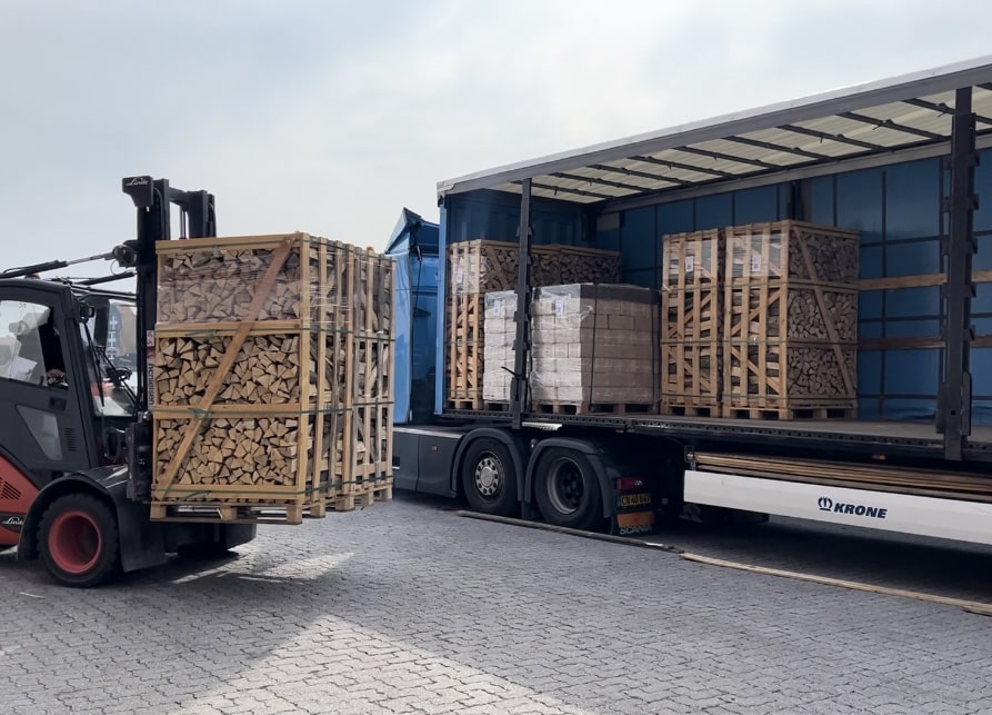 Delivery by trucks
