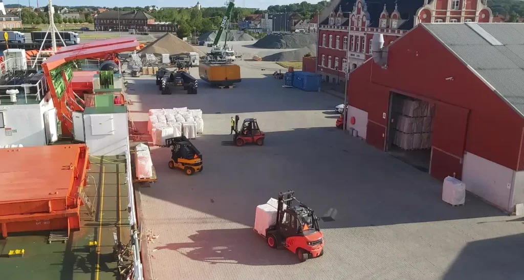 Warehouse in Korsor port