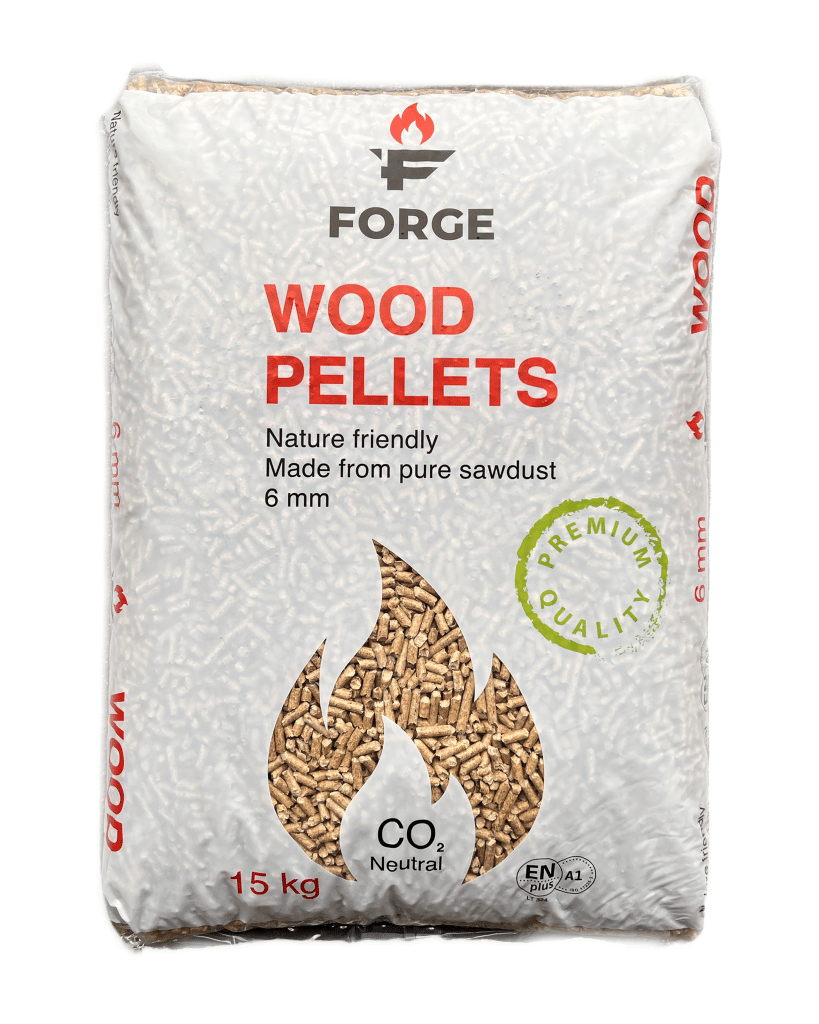 Forge wood pellets